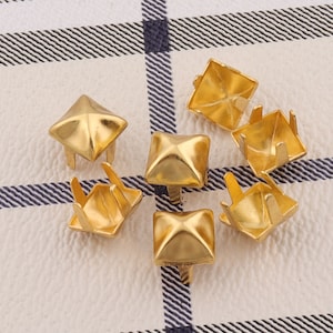 Nailheads Studs 9mm*100sets golden Nailhead Decorative Upholstery Tacks Nails Flat Nailheads Studs Purse Accessories