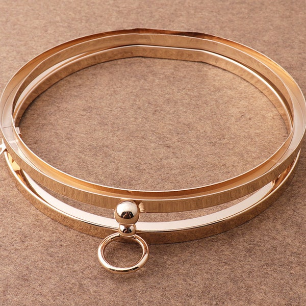 14cm Light Gold  Purse Frame  Bag Frame Clutch Kiss Clasp Bag Frame Round  Purse Frame  Handbag Charming Jewelry Frame Bag Hardware