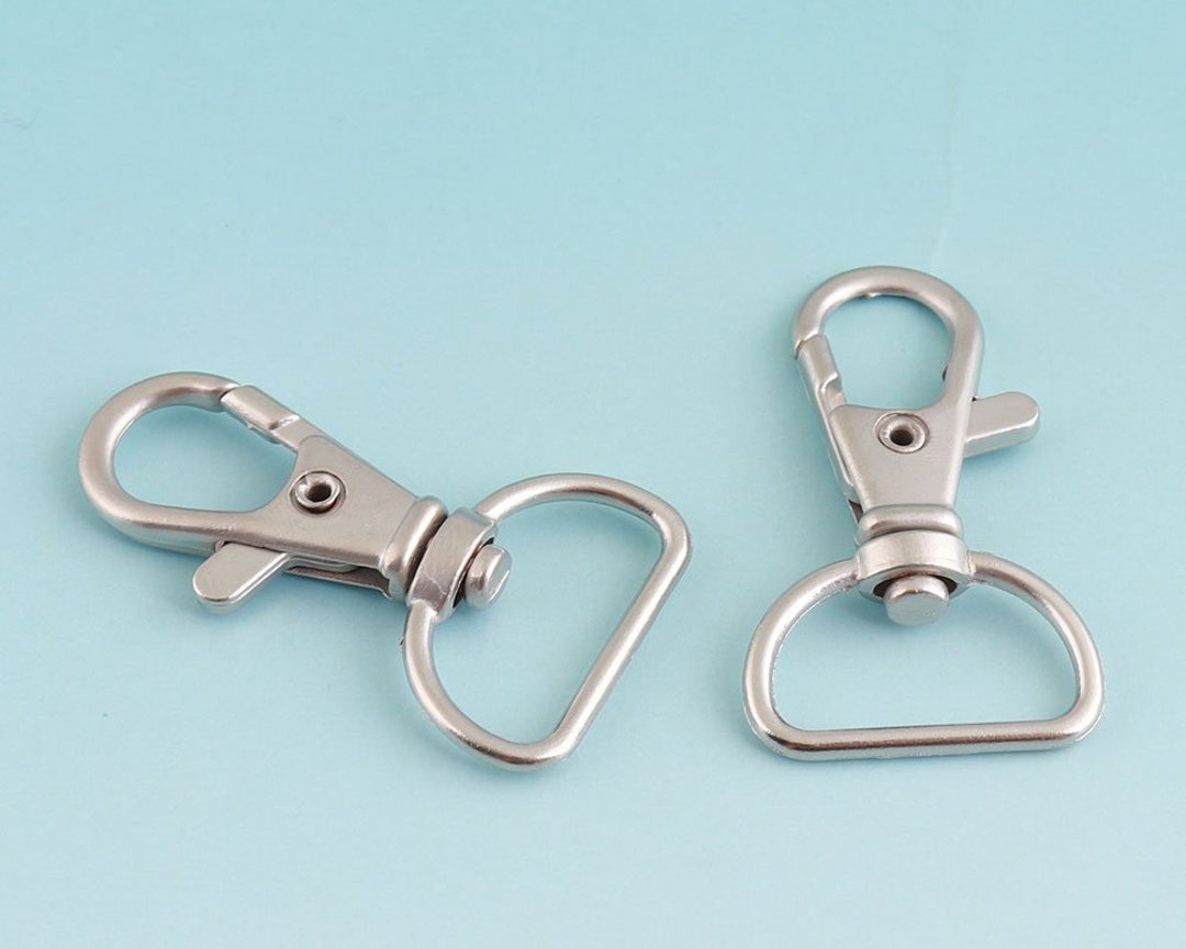 TRIXES Small Gun Metal Lobster Detachable Swivel Clasps X20 NEW Keyring Clasps - Foto 4