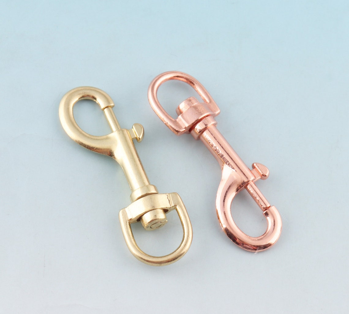 Swivel Clasp for Dog Leash Rose Gold Snap Hook Metal Lobster Etsy