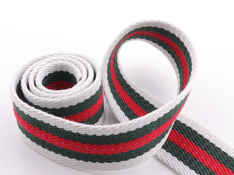 1 12inch Webbing 2 yard -Stripes Straps Webbing Canvas Webbing Key Fobs Strap Webbing Bag Strap