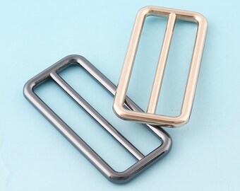 10 st. 32 mm glidspänne ljusguld justeringsspänne metall/legering bältesspänne tri-stångsspännen remspänne justeringsspänne glidspänne