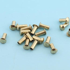 Light Gold Screw Rivets 20 Sets 189 Mm Metal Button Screw 