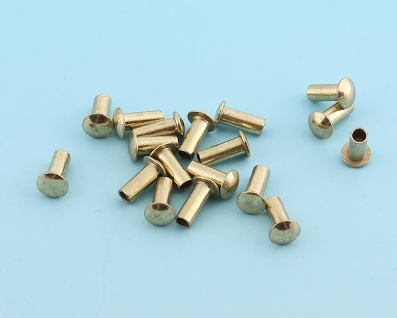 Golden Rivet Grommet Rivets 100sets 9mm Metal Rivets Button Mini