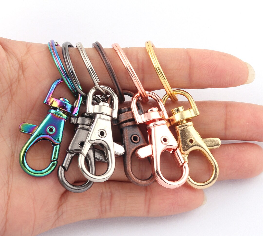 20 Pz ganci portachiavi, Aragosta Chiusura, portachiavi Clip Catena Chiave Ganci Girevole Cordino Snap Girevole Snap Ganci In Lega di Zinco Portachiavi Ganci Chiavi Ganci Girevole per Portachia (32mm