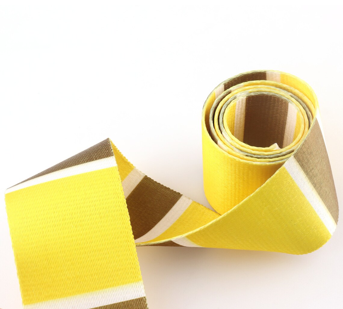 Heavy Weight bing Ribbon Yellow Stripe bing Soft Ribbon Etsy