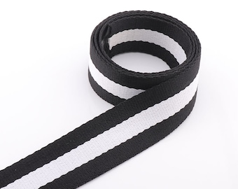 Cotton Webbing 25mm Key fobs strap Stripes Straps Webbing Canvas Webbing  belt Leash  Webbing for Totes, Backpacks,Bag