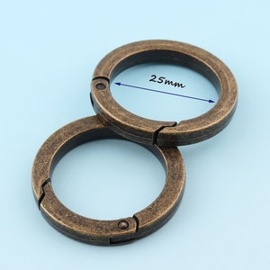 Antique Bronze Spring Buckle 4pcs 1&quot; (25mm) Spring Clasp Oval Snap Hook Metal Snap Clasp Webbing Hook Bag Clasp