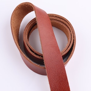 Rindleder riemen 1&quot;(25mm)Caramel Lederstreifen Echtleder weiche Ledergriffe Taschenriemen Gürtelgurte Naturleder Zubehör