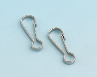 thumbnail image 2 of 304 Stainless Steel High Quality Spring Hooks Metal Clips Hook Spring Snap Lanyard Hook 2 of 10