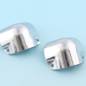 Silver Corners -8pcs Decorative Leg Corner 25mm Protector Metal Corner Protector Tips Decorative Corner Bracket Handbag Craft