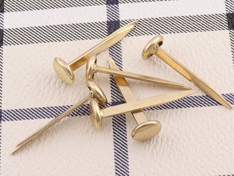 9mm Purse Feet Spots Round Spots Metal Cone Spots Nailheads Studs 20pcs-for Bag Belt Leather Craft Hardware Accessories