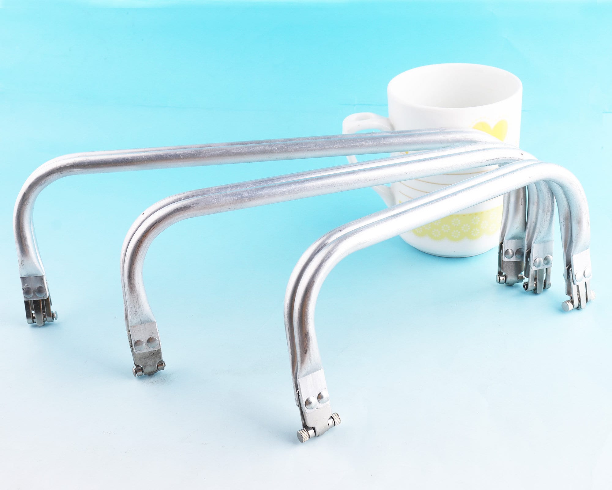 Large Bag Frame Aluminium Rectangle Purse Frame Clutch Kiss Clasp Bag Frame Handbag Frame Size with 20cm/25cm/30cm/40cm