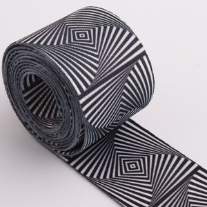 Stripe Ribbon 1.5&quot;(38mm) Webbing Stripe Webbing Bag Strap Fabric belt Canvas Webbing Key Fobs Strap Webbing Purse Strap