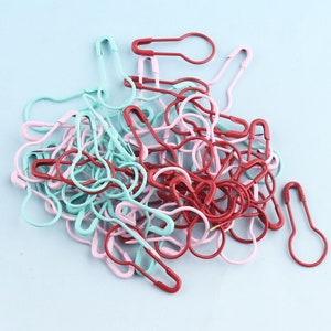 Mini Bulb Safety Pins 300 pcs 21*9 mm Colorful knitting pin Hang Tags Pink Safety Pins Sewing Stitch Markers