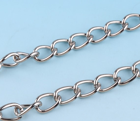 Silber Tasche Kette 15 10mm Ersatz Griff Kette Metall Schulter