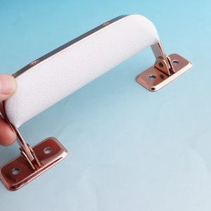 Plastic Handle 6&quot;(15 cm) Rose gold Box Handle Suitcase Handle Box handle Arched Trunk Handle Hardware Leatherware Craft