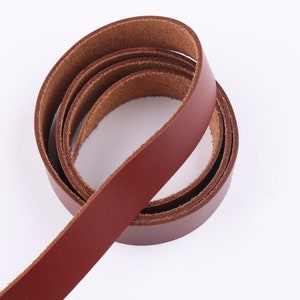 3/4&quot; Karamell Leder Streifen echtes Leder Band Leder Griffe Tasche Riemen Gürtelriemen Geldbörse Riemen natürliche Leder liefert