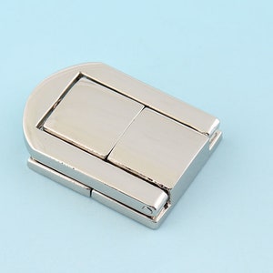 Silver Lock alloy Bag lock 22mm/32mm Metal Box Lock Latch Lock Twist Purse Turn Lock Clutch Lock Leather Hardware Accessories