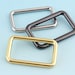 Gold /silver /gunmetal Rectangle Ring 8pcs 20/25/35/45mm Square Rings ...