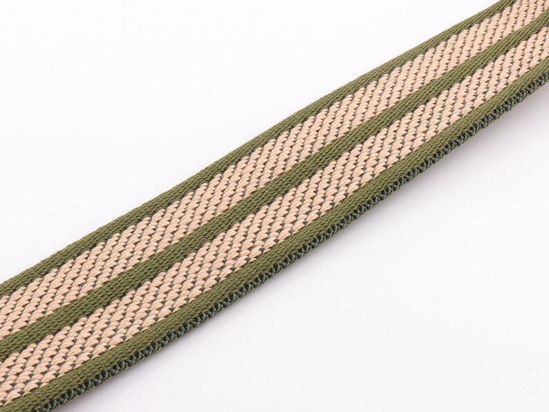 Cotton Webbing Stripe Webbing 2yards*38mm Cotton Webbing Fabric belt Canvas Webbing Key Fobs Strap Webbing