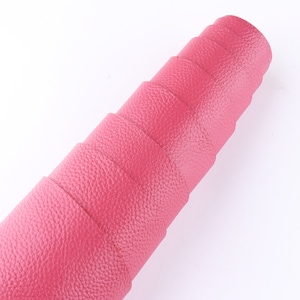 Genuine Leather sheets 12&quot; Hot pink Natural Leather Pieces Litchi Leather Crafts Real Leather Supplies DIY Leather Scrap for Jewelry