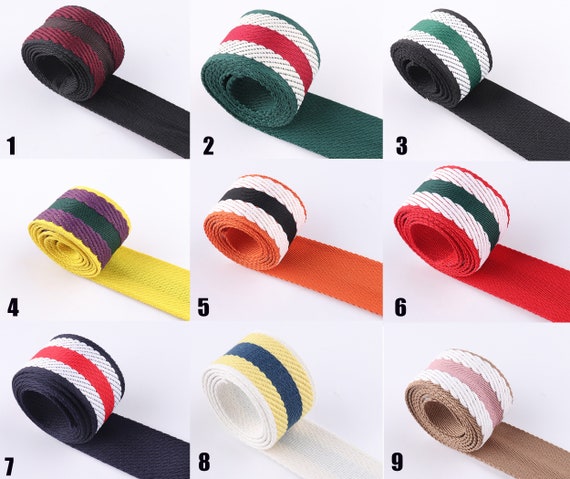 Nine Stripe Webbing: Red Nine Stripe Webbing: Red