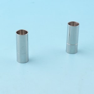Magnetic Buttons 4pcs 6mm Magnetic Clasps Silver Bracelet Clasp Stainless Steel Magnetic Closure for Bracelet Making DIY Wholesale