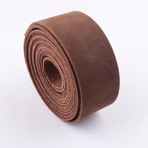 Genuine Leather Strip 3/4&quot;(18.5mm) Leather Strips Cowhide Leather Strap Leather Handles Bag Straps Belt Straps Natural Leather Supplies