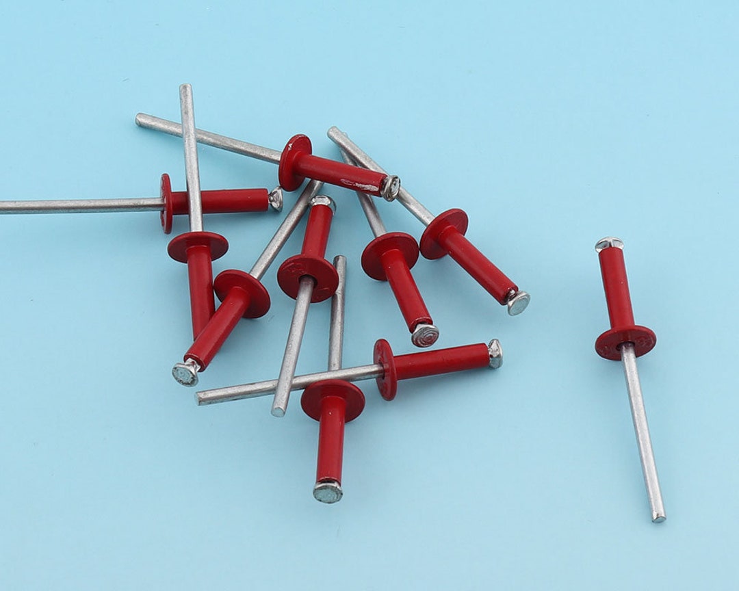 Red Rivets Button Pop Rivets Studs 1 5/8