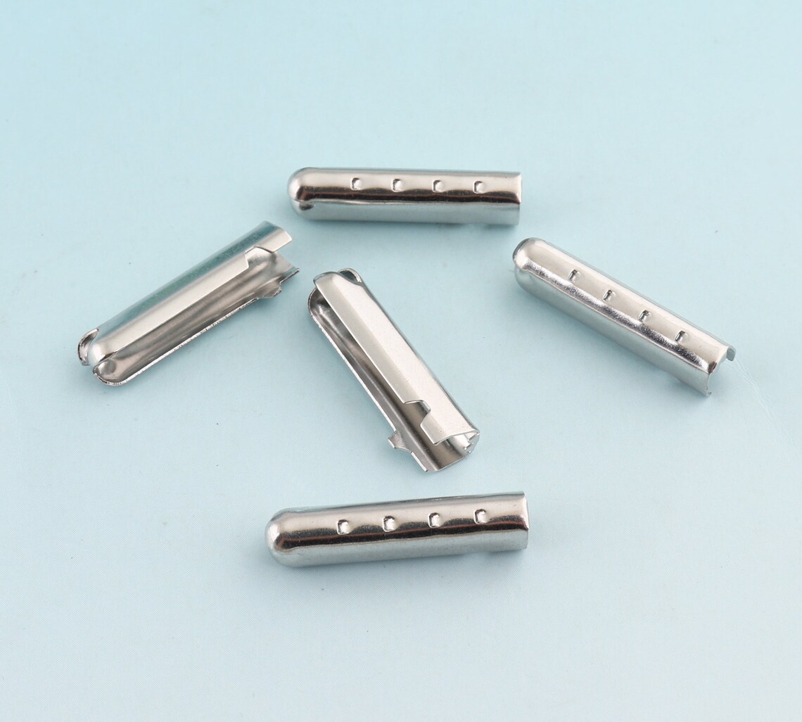 Silver Shoelace Tips 50 Pcs 5 Mm Metal Aglets Shoelace Bullets Etsy UK
