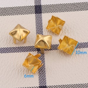 Nailheads Studs 10mm*100sets golden Nailhead Decorative Upholstery Tacks Nails Flat Nailheads Studs Purse Accessories