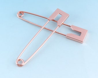 100個のピンクのひょうたん型安全ピン：20 mm裁縫用アクセサリー