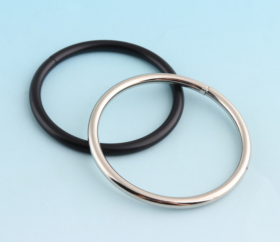 Silver/black O Ring 10pcs 250mm Non Welded Metal O Etsy