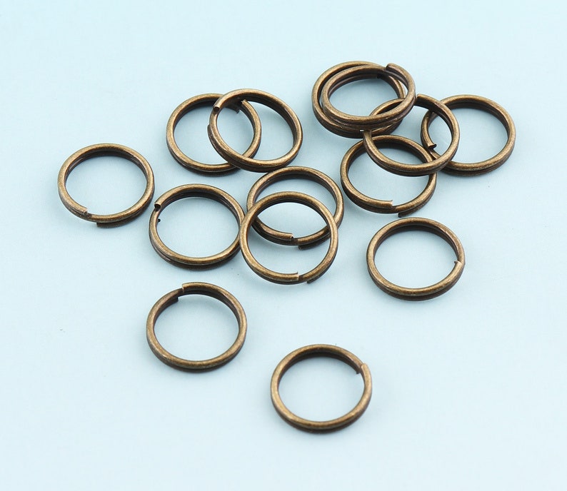 Split Rings 200pcs 10mm Mini Split Key Ring Bronze O Ring Key Etsy