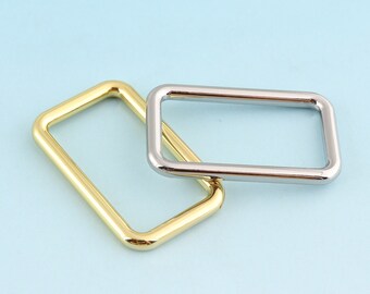 Rectangular Buckle 10pcs Gold Square rings  Metal Rectangular Rings for Bag Webbing Buckles Rectangle Buckle with Inner Size  20mm/25mm/38mm