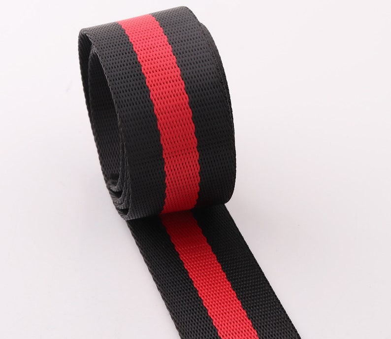 Cotton Webbing Stripe Webbing 2yards*38mm Cotton Webbing Fabric belt Canvas Webbing Key Fobs Strap Webbing