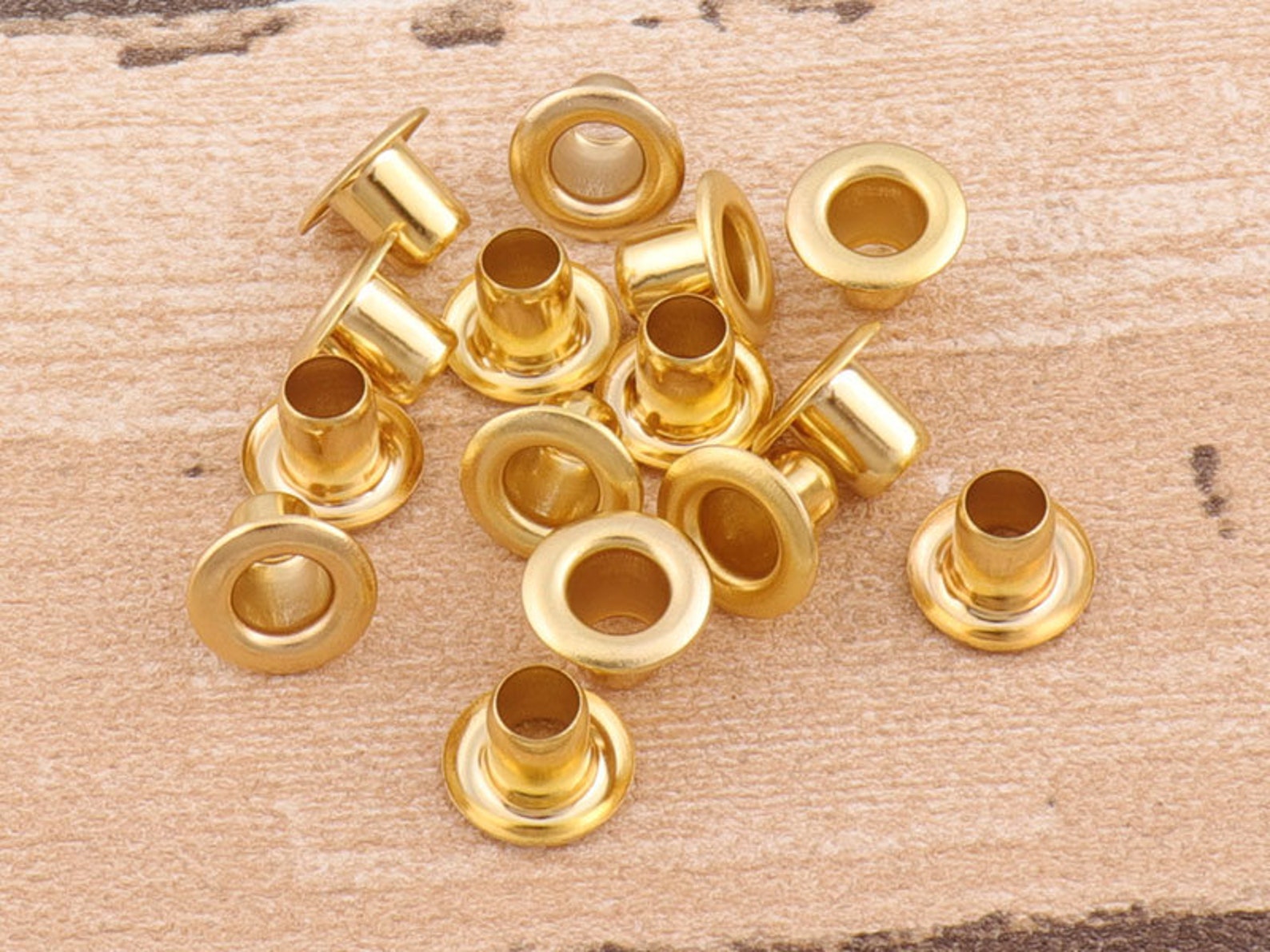 Golden Eyelets Round Grommet Eyelets 50pcs 12mm Metal Eyelet Etsy