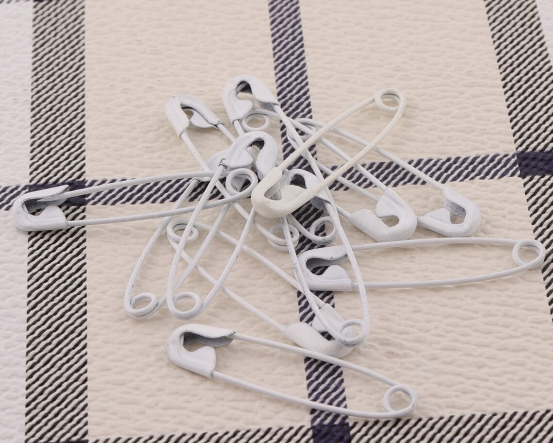 White Safety Pins 100pcs 277mm Large Kilt Shawl Pins Pins Etsy