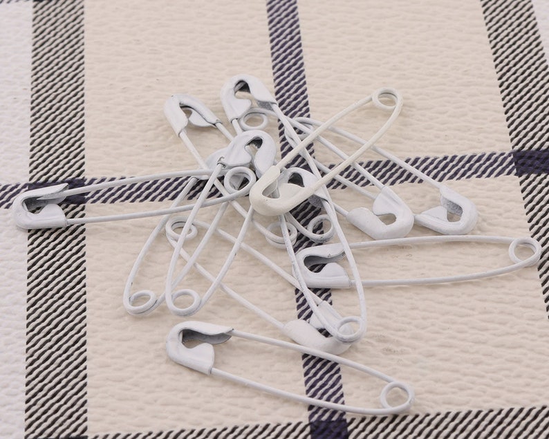 White Safety Pins 100pcs 277mm Large kilt Shawl Pins Pins Etsy