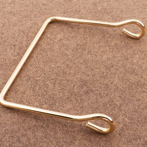 2pcs 4 3/4*4&quot; Golden Bag Handle  Rectangle Handbag Handle Screw Handbag Handle Bag Hardware Handbag Accessories Bag Clasp