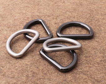 D rings Metal D Ring 6 pcs 25mm Belt Buckle Purse Loop Leather Craft Accessories Webbing Hardware Bag Notions