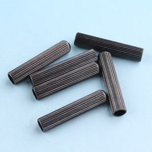 Gunmetal Shoelace Bullets Shoelace Tips 4-20pcs 4mm Metal Aglets Tube Clasps Rope Cord Ends Cord Finish Ends Metal End Tips End Stopper