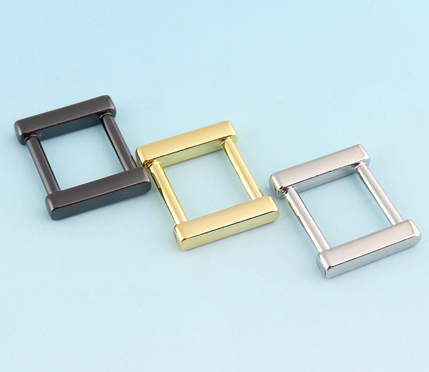 Square Rings 6pcs 18mm Multi Color Rectangle Rings Rectanglar - Etsy