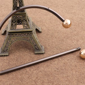 Purse  Handle 5 1/2&quot; Gunmetal Puller Carry Ring Arched Handbag Handle Screw Handbag Handle  Bag Hardware Handbag Accessories