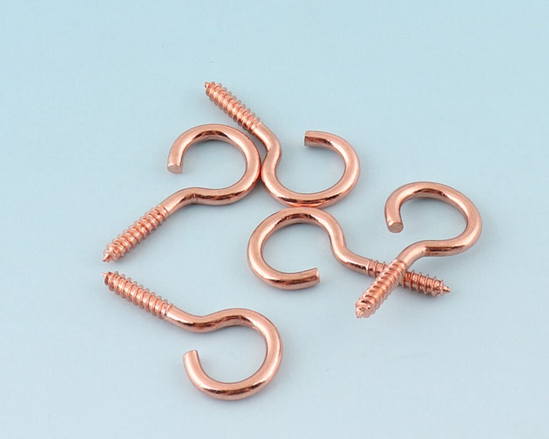 Rose Gold Eye Pins 50pcs 2512mm Screw Eye Hook for Pendants Metal Screw