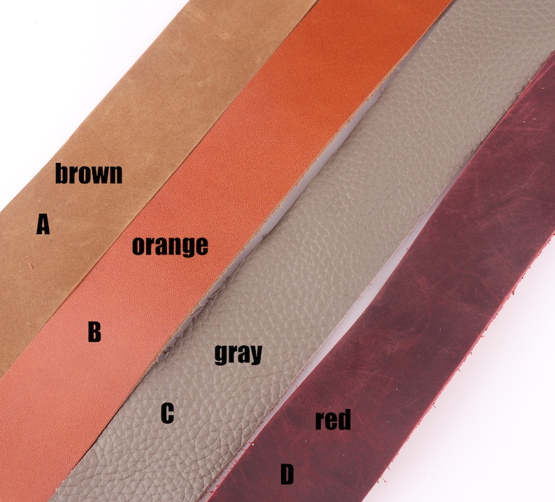 Genuine Leather Strips 125mmw Brown Leather Strap Etsy