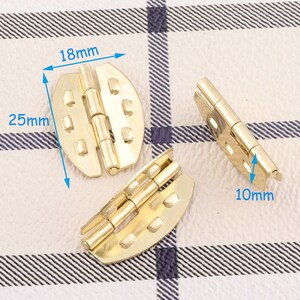 10st licht gouden scharnieren kabinet scharnieren vak scharnieren mini scharnieren decoratieve scharnieren hout vak scharnieren vak hardware