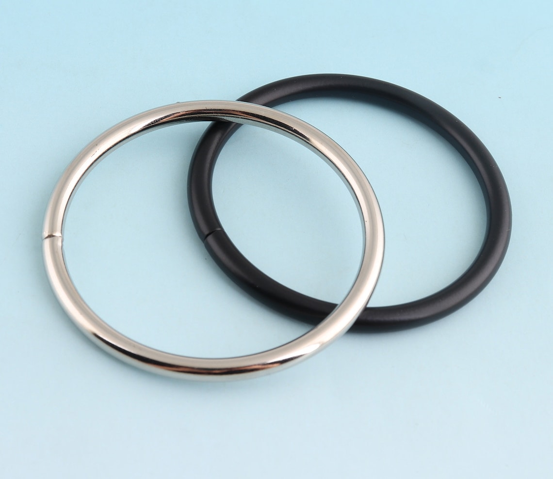 Silver/black O Ring 10pcs 250mm Non Welded Metal O Etsy