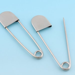 Silver Safety Pins 5pcs 105*25mm Charming Shawl Pins Metal Pins Brooch Safety Pins Large Sewing Safety Pins Supply